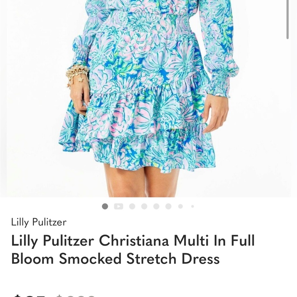 Lilly Pulitzer Christiana Smocked Dress - Picture 2 of 5